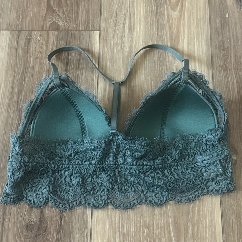 Aerie Lace Bralette in green Gray - Picture 4 of 5